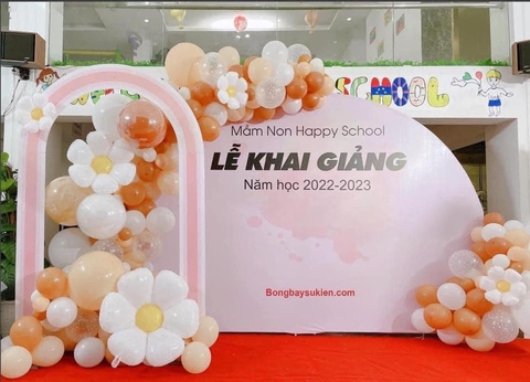 Trang Trí Bóng Bay Khai Giảng Năm Học Mới