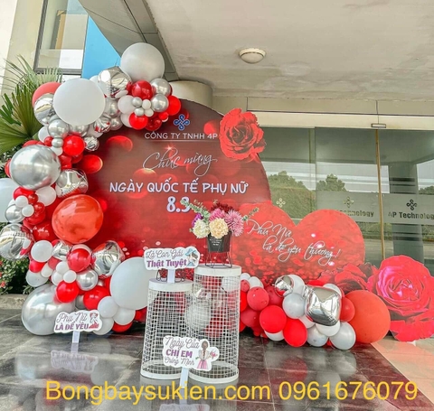 trang trí bóng bay ngày phụ nữ việt nam 05