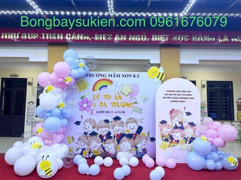 Bóng Bay Trang Trí Tổng Kết Năm Học Đẹp