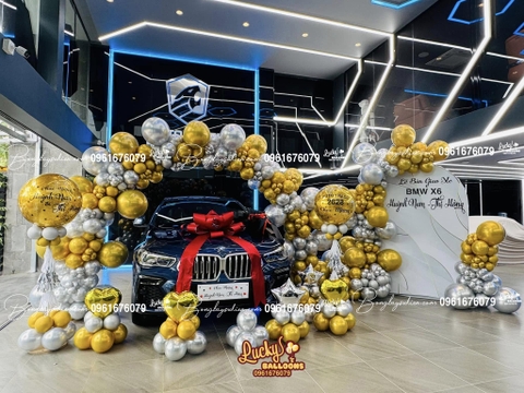 Trang Trí Bong Bóng Lễ Bàn Giao Xe Ô Tô BMW