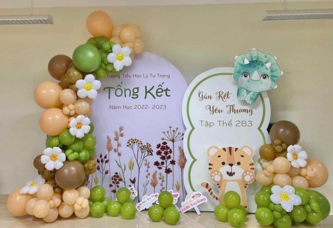 Mẫu Trang Trí Bóng Tổng Kết Năm Học tại Hà Đông