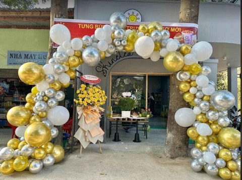 Trang Trí Cổng Bóng Khai Trương Hà Nội 01