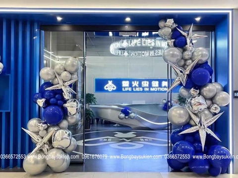 Trang trí cổng bóng khai trương tại Mỹ Đình