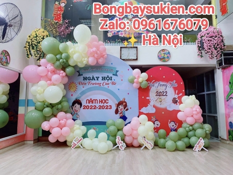 Trang Trí Cổng Chào Bóng Bay Khai Giảng Năm Học Mới Tại Hà Nội