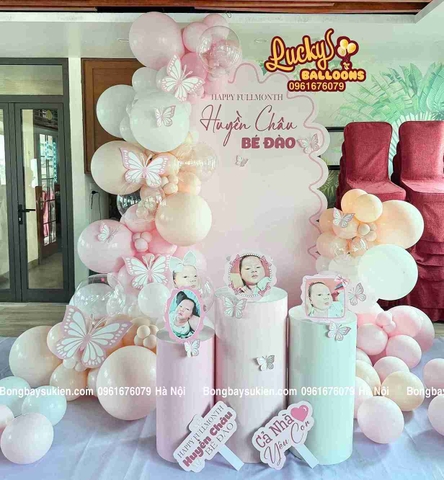 Trang Trí Đầy Tháng Bé Gái Công Chúa