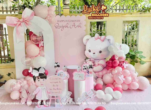 Trang Trí Đầy Tháng Bé Gái Giá Rẻ