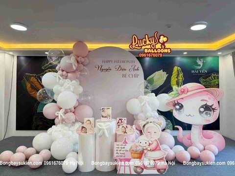 Trang Trí Đầy Tháng Bé Gái Tại Hà Nội