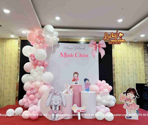 Trang Trí Đầy Tháng Bé Gái Trọn Gói