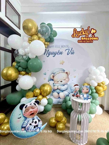 Trang Trí Đầy Tháng Bé Trai Giá Rẻ Hà Nội