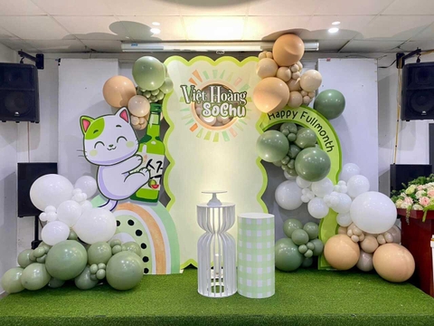 Trang Trí Đầy Tháng Bé Trai Giá Rẻ