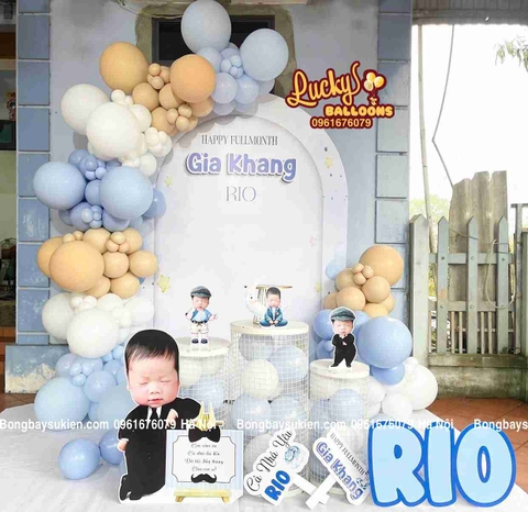 Trang Trí Đầy Tháng Bé Trai Tại Hoàn Kiếm