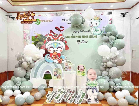 Trang Trí Đầy Tháng Bé Trai Trọn Gói