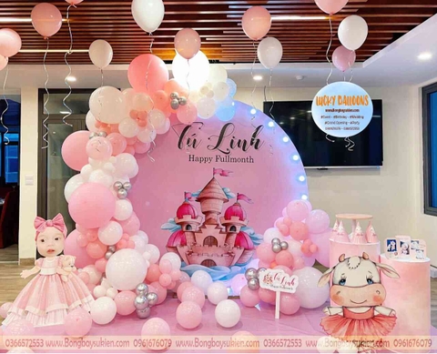 Trang Trí Đầy Tháng Cho Bé Gái Ý Nghĩa