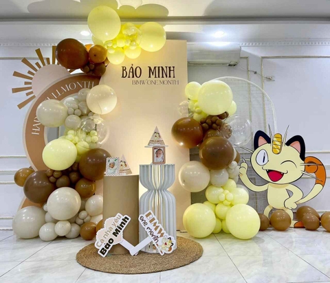 Trang Trí Đầy Tháng Cho Bé Trai Đẹp