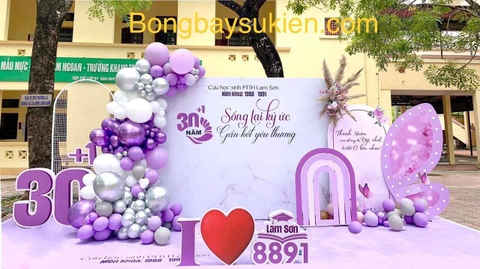 trang tri họp lớp kỷ niệm 30 năm ra trường