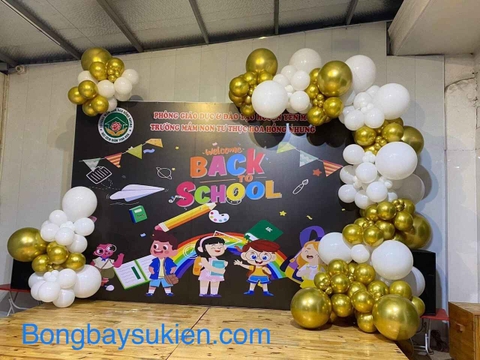 Trang Trí Khai Giảng Bằng Bóng Bay Đẹp 03