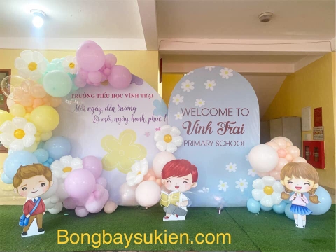 Trang Trí Khai Giảng Trường Mầm Non Sáng Tạo