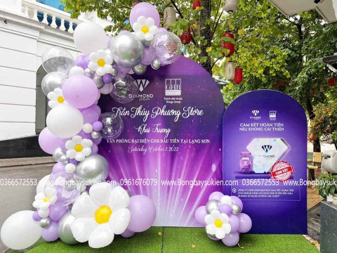 Trang Trí Khai Trương Cửa Hàng Bằng Bóng Bay