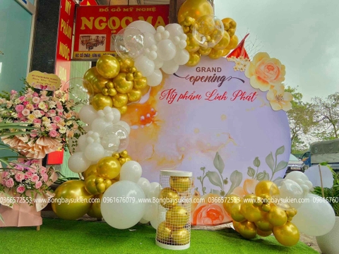 Trang Trí Khai Trương Cửa Hàng Mỹ Phẩm