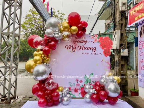 Trang Trí Khai Trương Cửa Hàng Salon Tóc 09