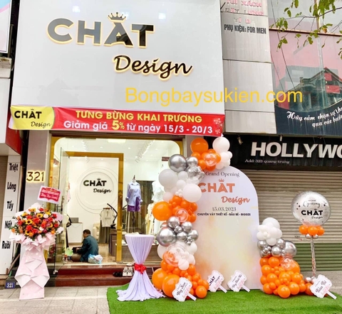 Trang trí khai trương cửa hàng váy thiết kế