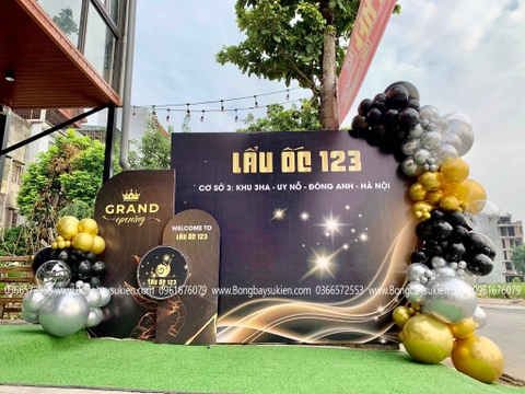 Trang Trí Khai Trương Quán Ăn Quán Lẩu Ốc