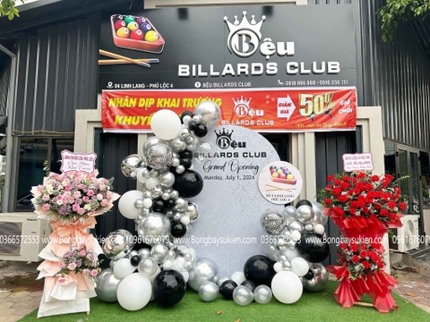Trang Trí Khai Trương Quán Billiards Club