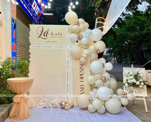 Trang Trí Khai Trương Quán Coffee and Tea