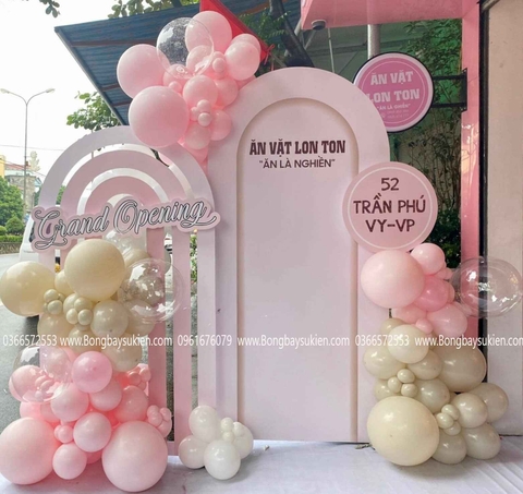 Trang Trí Khai Trương Quán Đồ Ăn Vặt Đẹp