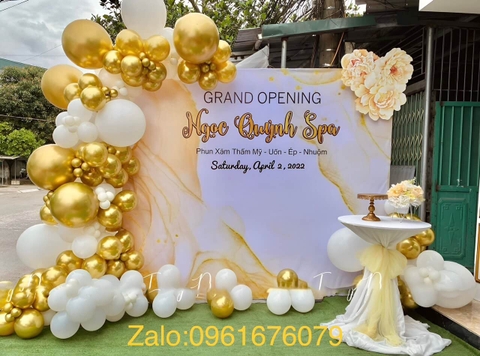 Trang trí khai trương spa