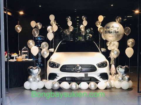 Trang Trí Lễ Bàn Giao Xe Bằng Bóng Bay Đẹp