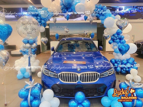Trang Trí Lễ Bàn Giao Xe BMW Bằng Bóng Bay 3