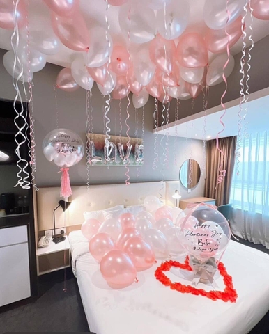 Trang Trí Lễ Cầu Hôn Bằng Bóng Bay Lãng Mạn