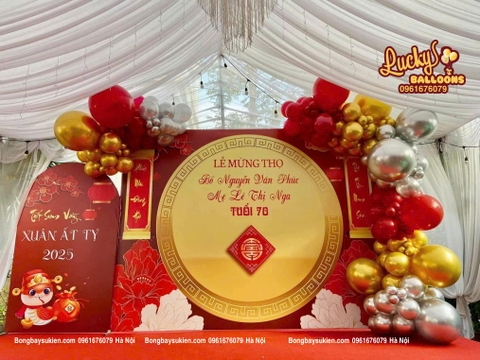 Trang Trí Lễ Mừng Thọ Đẹp Sang Trọng Tại Hà Đông Hà Nội