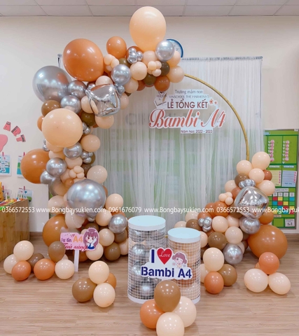 Trang Trí Lễ Tổng Kết Năm Học Bằng Bóng Bay