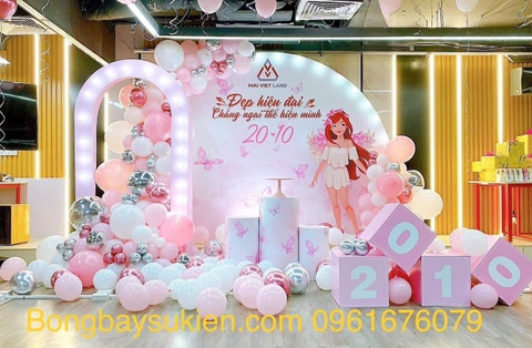 trang trí ngày 20 tháng 10 tại Hà Nội