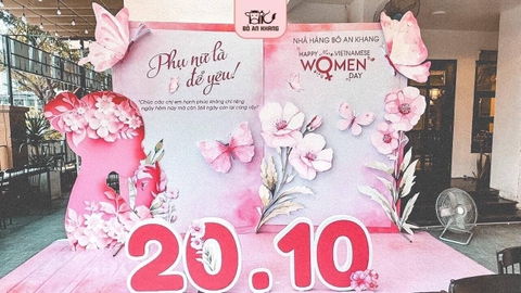 trang trí ngày phụ nữ việt nam