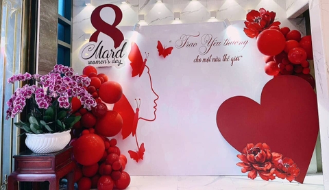 Trang trí ngày Quốc tế Phụ nữ 8 tháng 3 đẹp