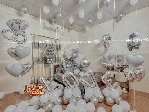 Trang Trí Phòng Cưới Đơn Giản Tại Hà Nội Bóng Bay Phòng Cưới