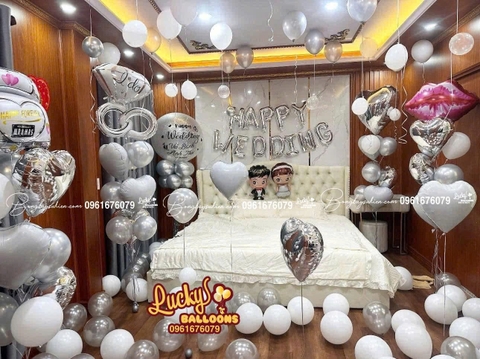 Trang Trí Phòng Cưới Lãng Mạn Tại Long Biên Hà Nội Bóng Bay Phòng Cưới