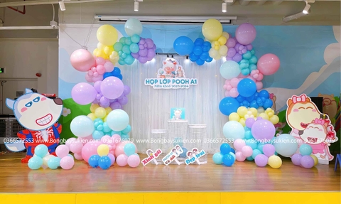 Trang Trí Phông Nền Tổng Kết Năm Học Cho Bé