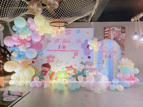 Trang Trí Quốc Tế Thiếu Nhi Bằng Bóng Bay
