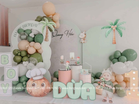 Trang Trí Sinh Nhật 1 Tuổi Bé Trai Cầu Giấy
