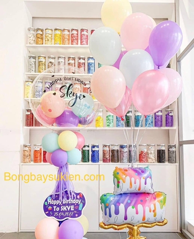 Trang trí sinh nhật bằng bóng bay jumbo