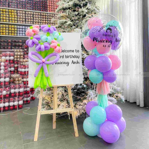 Trang trí sinh nhật bằng bóng bay theo chủ đề