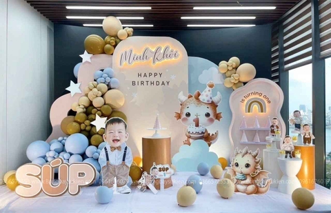 Trang Trí Sinh Nhật Bé 1 Tuổi Tuổi Thìn 02