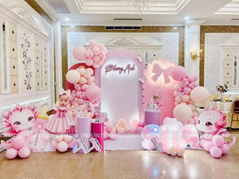 Trang Trí Sinh Nhật Bé Gái 1 Tuổi Tại Hà Nội
