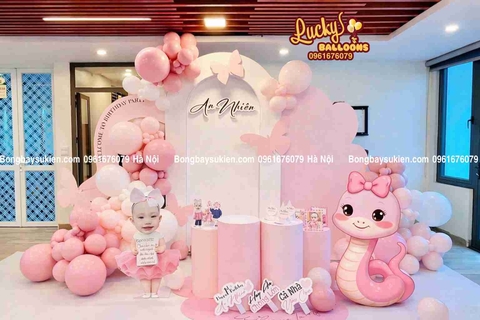 Trang Trí Sinh Nhật Bé Gái Sang Trọng