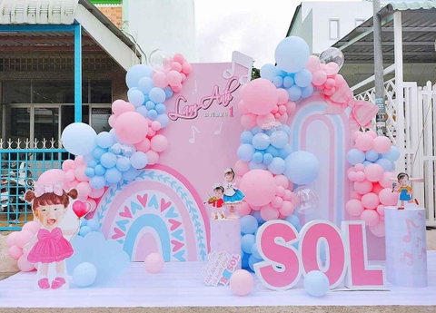 Trang Trí Sinh Nhật Bé Gái Trọn Gói