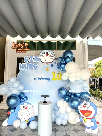 Trang trí sinh nhật bé trai chủ đề Doraemon